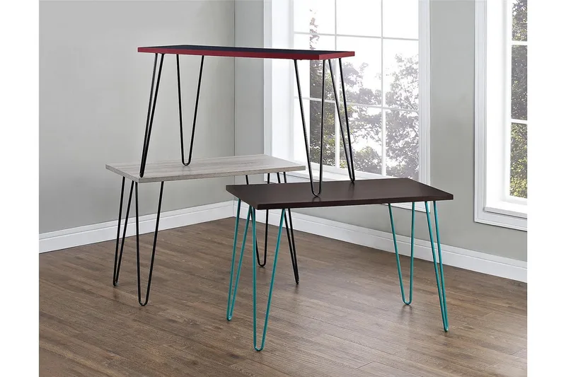 Owen Skrivbord 102 cm Grå/Svart - Dorel Home - Möbler - Bord & matgrupper - Kontorsbord - Skrivbord