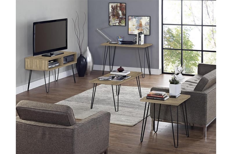 Owen Skrivbord 102 cm Natur/Svart - Dorel Home - Möbler - Bord & matgrupper - Kontorsbord - Skrivbord