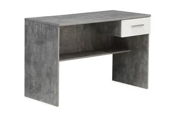 Paesley Skrivbord 110 cm med Förvaring Låda - Grå/Vit - Möbler - Bord & matgrupper - Kontorsbord - Skrivbord