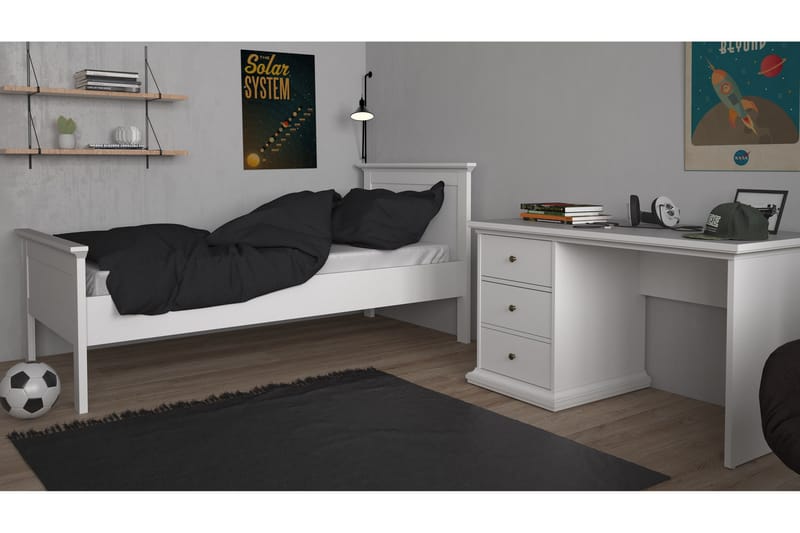 Paris Skrivbord 130 cm - Vit - Möbler - Bord & matgrupper - Kontorsbord - Skrivbord