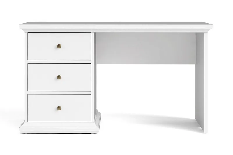 Paris Skrivbord 130 cm, Vit