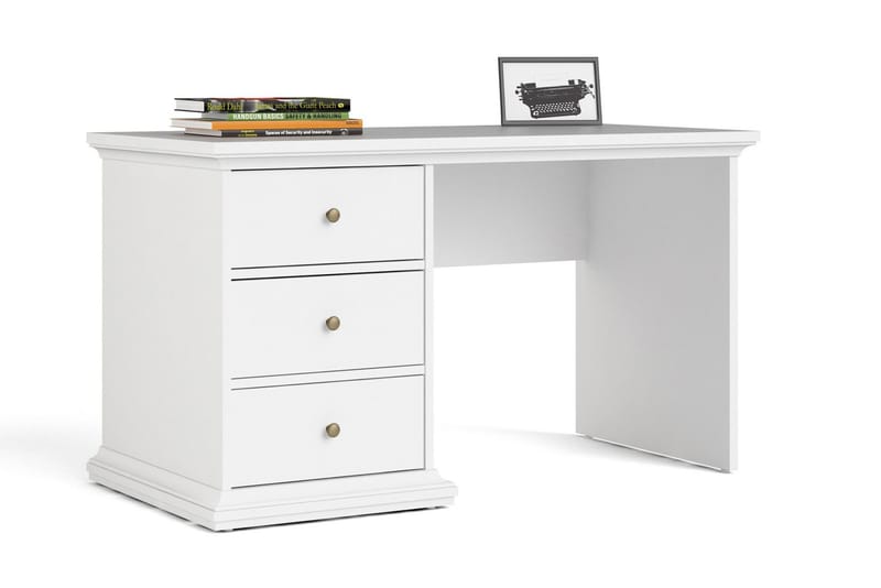 Paris Skrivbord 130 cm - Vit - Möbler - Bord & matgrupper - Kontorsbord - Skrivbord