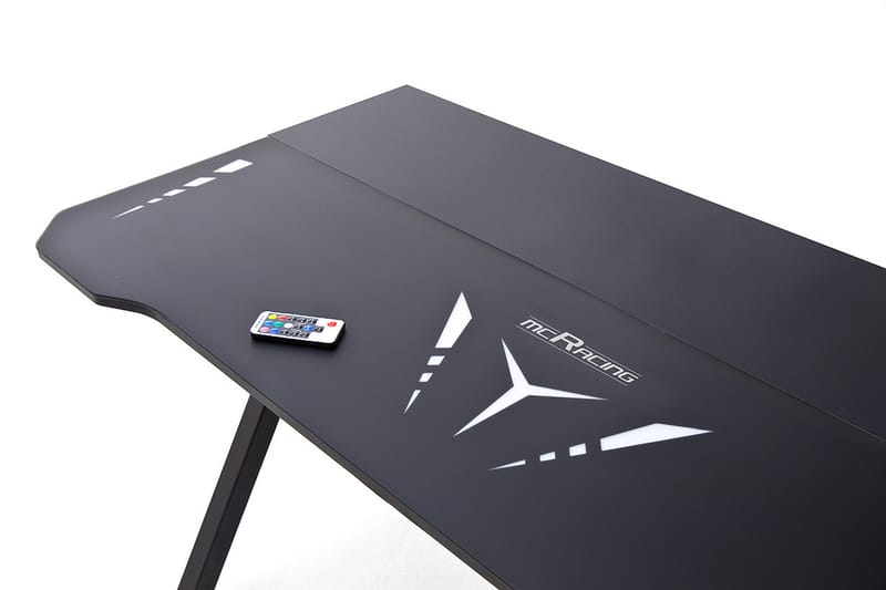 Pernia Basic 4 Gaming Skrivbord 120 cm - Glas/Svart - Skrivbord - Datorbord