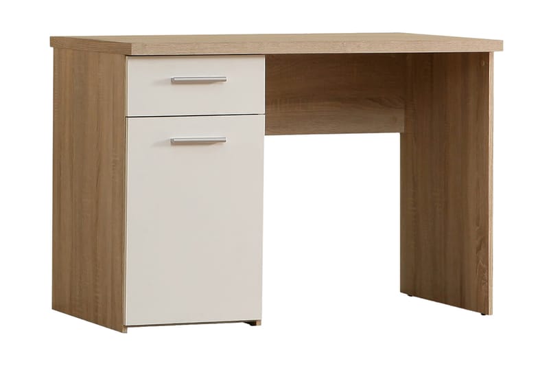 Priesmeyer Skrivbord 110 cm med Förvaring Låda + Skåp - Brun/Vit - Möbler - Bord & matgrupper - Kontorsbord - Skrivbord