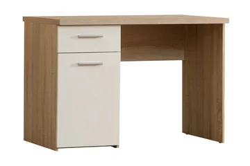 Priesmeyer Skrivbord 110 cm med Förvaring Låda + Skåp - Brun/Vit - Möbler - Bord & matgrupper - Kontorsbord - Skrivbord