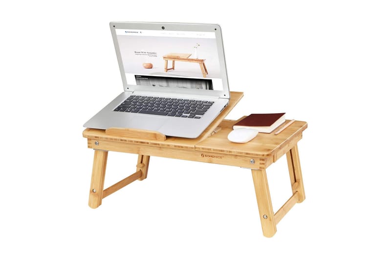 Qrisp Laptopbord Bambu - Songmics - Skrivbord