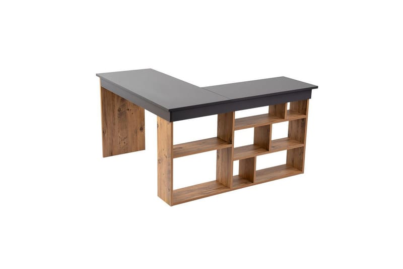 Skrivbord Regar Antracit Atlantisk Tall - Antracit Atlantisk Tall - Möbler - Bord & matgrupper - Kontorsbord - Skrivbord - Hörnskrivbord