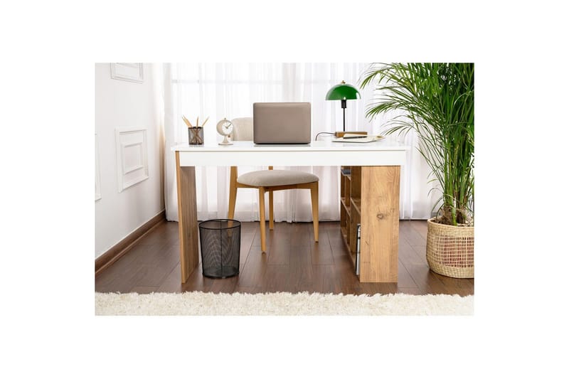 Skrivbord Regar Vit Atlantisk Furu - Vit Atlantisk Furu - Möbler - Bord & matgrupper - Kontorsbord - Skrivbord