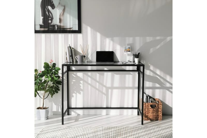 Sabani Skrivbord 100 cm - Glas/Svart - Möbler - Bord & matgrupper - Kontorsbord - Skrivbord