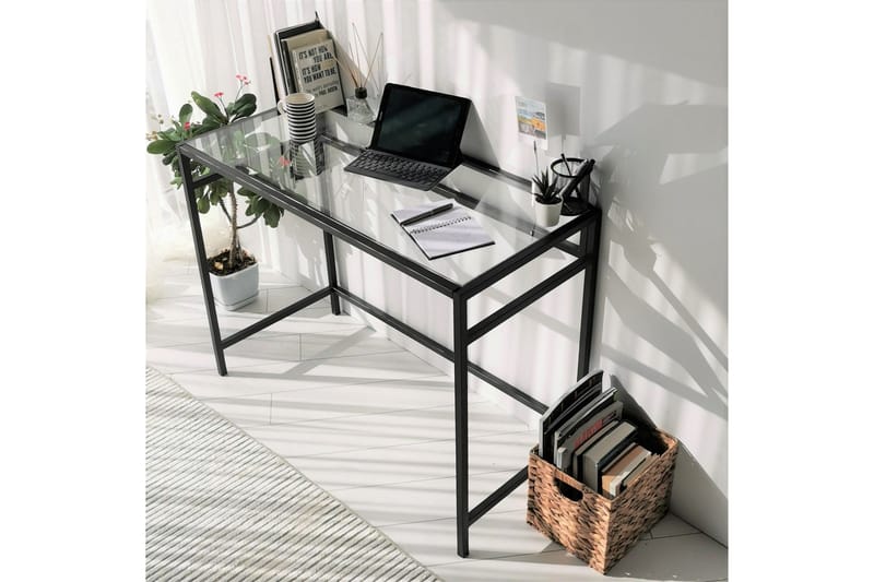 Sabani Skrivbord 100 cm - Glas/Svart - Möbler - Bord & matgrupper - Kontorsbord - Skrivbord