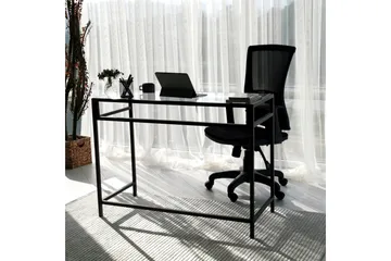 Sabani Skrivbord 100 cm - Glas/Svart - Möbler - Bord & matgrupper - Kontorsbord - Skrivbord