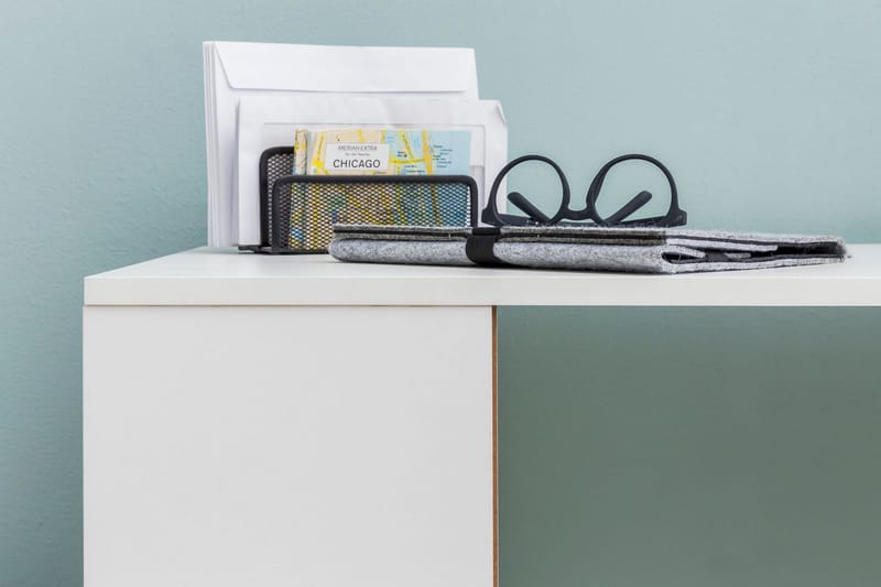 Shuping Skrivbord 120 cm med Förvaring Hyllor - Vit - Möbler - Bord & matgrupper - Kontorsbord - Skrivbord