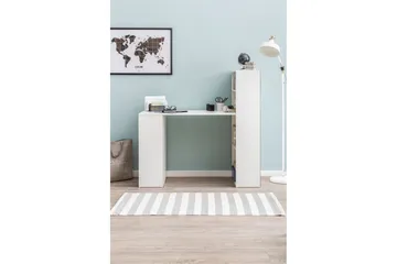 Shuping Skrivbord 120 cm med Förvaring Hyllor - Vit - Möbler - Bord & matgrupper - Kontorsbord - Skrivbord