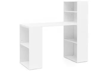 Shuping Skrivbord 120 cm med Förvaring Hyllor - Vit - Möbler - Bord & matgrupper - Kontorsbord - Skrivbord
