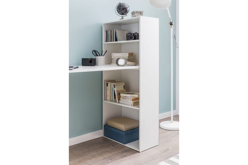 Shuping Skrivbord 120 cm med Förvaring Hyllor - Vit - Möbler - Bord & matgrupper - Kontorsbord - Skrivbord