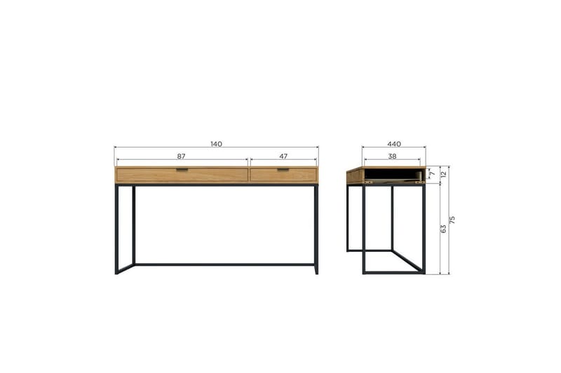 Skrivbord Silas - Ek, Ek - Möbler - Bord & matgrupper - Kontorsbord - Skrivbord