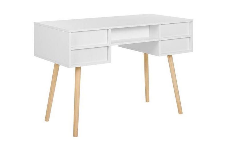 Skrivbord 110 x 55 cm vit LEVIN - Vit - Möbler - Bord & matgrupper - Kontorsbord - Skrivbord