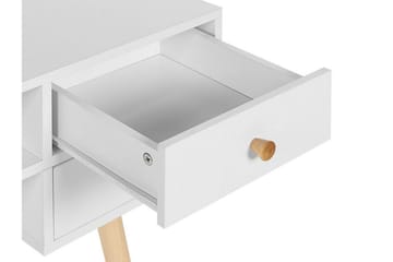Skrivbord 110 x 55 cm vit LEVIN - Vit - Möbler - Bord & matgrupper - Kontorsbord - Skrivbord