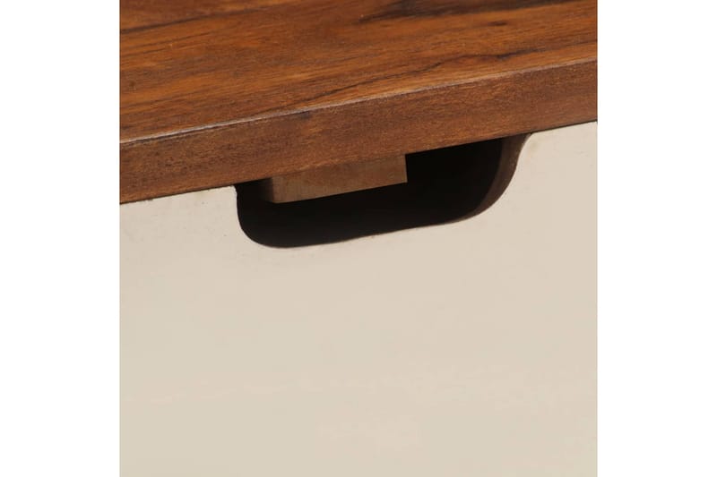 Skrivbord 110x50x90 cm massivt akaciaträ - Flerfärgad - Skrivbord