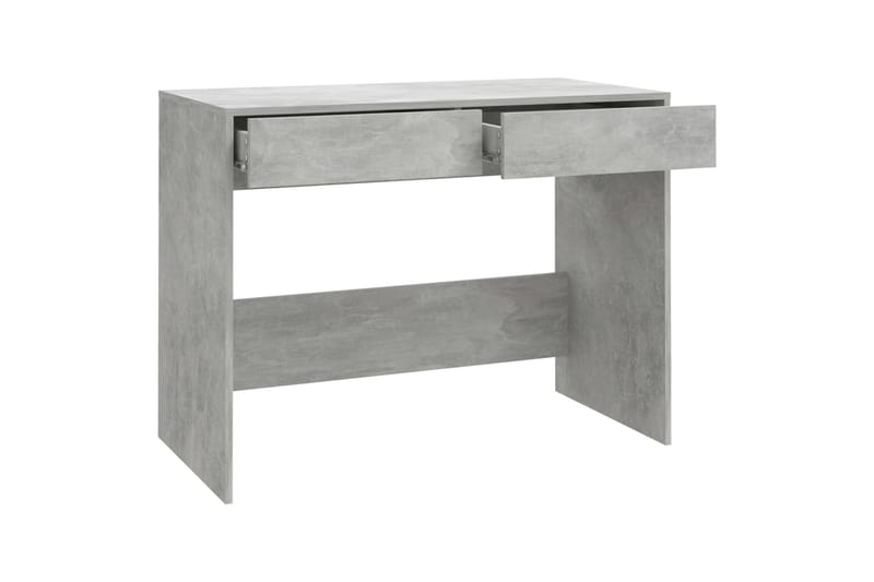 Skrivbord betonggrå 101x50x76,5 cm spånskiva - Grå - Skrivbord