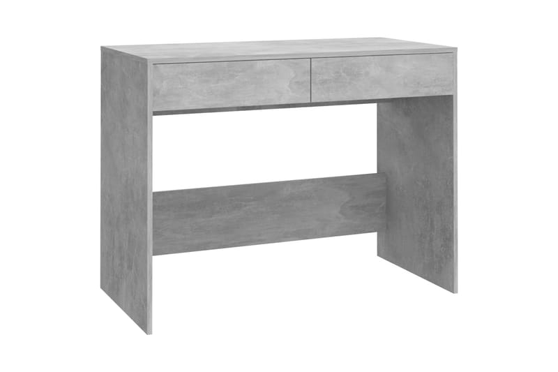 Skrivbord betonggrå 101x50x76,5 cm spånskiva - Grå - Skrivbord