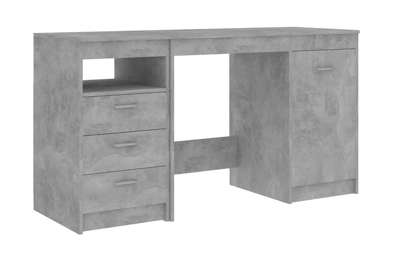 Skrivbord betonggrå 140x50x76 cm spånskiva - Grå - Möbler - Bord & matgrupper - Kontorsbord - Skrivbord