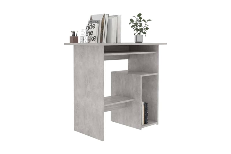 Skrivbord betonggrå 80x45x74 cm spånskiva - Grå - Möbler - Bord & matgrupper - Kontorsbord - Skrivbord