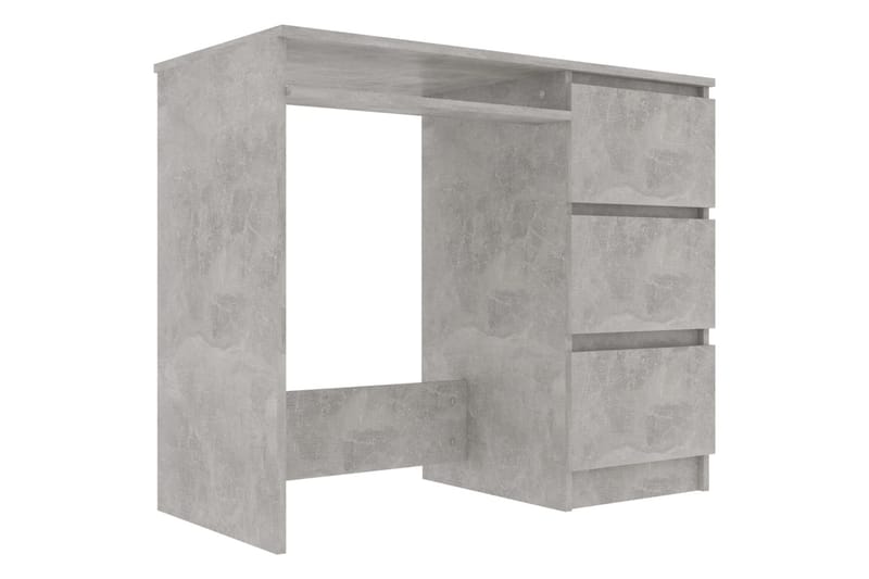 Skrivbord betonggrå 90x45x76 cm spånskiva - Grå - Skrivbord