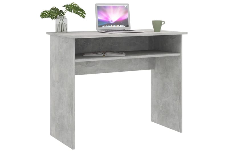 Skrivbord betonggrå 90x50x74 cm spånskiva - Grå - Möbler - Bord & matgrupper - Kontorsbord - Skrivbord