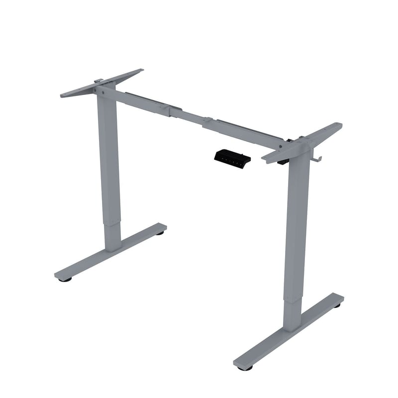 Skrivbord Ergo Fit med 1 motor 120x60x71,5-116 cm - Svart/silvergrå - Möbler - Bord & matgrupper - Kontorsbord - Skrivbord - Höj och sänkbart skrivbord