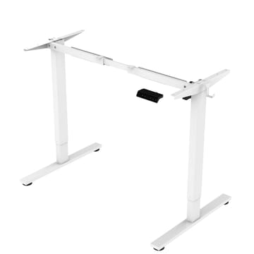 Skrivbord Ergo Fit med 1 motor 120x60x71,5-116 cm - Svart/vit - Möbler - Bord & matgrupper - Kontorsbord - Skrivbord - Höj och sänkbart skrivbord