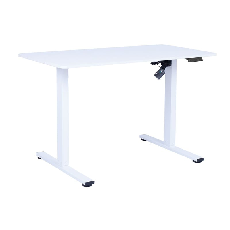 Skrivbord Ergo Fit med 1 motor 120x60x71,5-116 cm - Vit - Möbler - Bord & matgrupper - Kontorsbord - Skrivbord - Höj och sänkbart skrivbord
