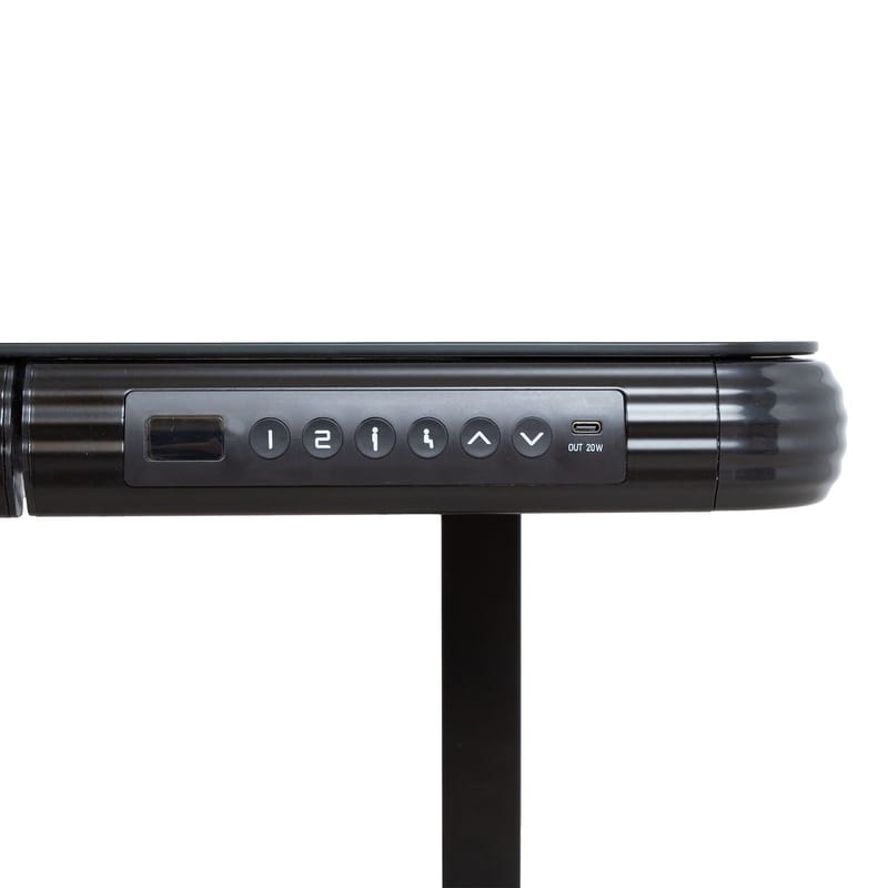 Skrivbord Ergo Fit med 1 motor 122x62x73,5–118 cm - Svart - Möbler - Bord & matgrupper - Kontorsbord - Skrivbord - Höj och sänkbart skrivbord