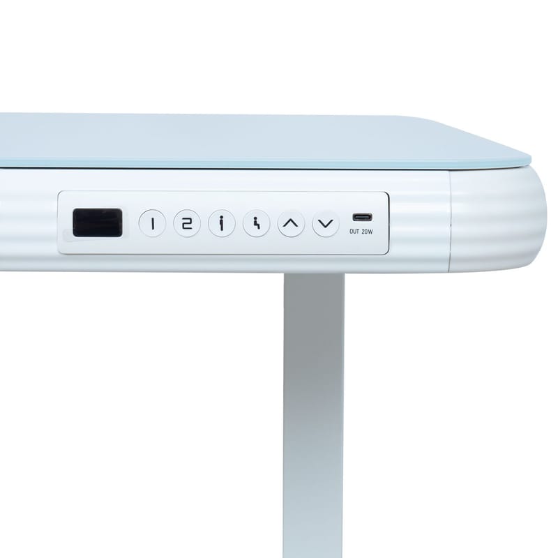 Skrivbord Ergo Fit med 1 motor 122x62x73,5–118 cm - Vit - Möbler - Bord & matgrupper - Kontorsbord - Skrivbord - Höj och sänkbart skrivbord