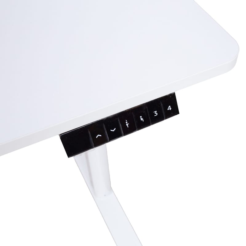 Skrivbord Ergo Light med 1 motor 120x60x72,5-117,5 cm - Vit - Möbler - Bord & matgrupper - Kontorsbord - Skrivbord - Höj och sänkbart skrivbord