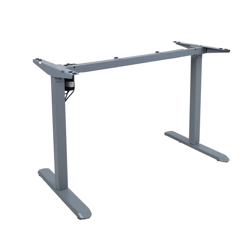 Skrivbord Ergo Light med 1 motor 120x60x73–118 cm - ek/silvergrå - Möbler - Bord & matgrupper - Kontorsbord - Skrivbord - Höj och sänkbart skrivbord