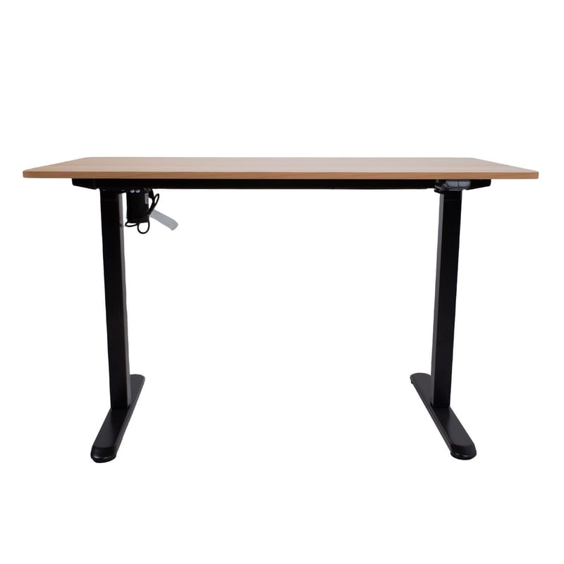 Skrivbord Ergo Light med 1 motor 120x60x73–118 cm - ek/svart - Möbler - Bord & matgrupper - Kontorsbord - Skrivbord - Höj och sänkbart skrivbord