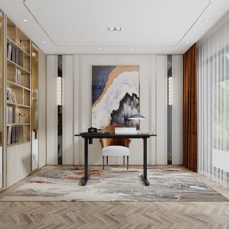 Skrivbord Ergo Light med 1 motor 120x60x73–118 cm - svart - Möbler - Bord & matgrupper - Kontorsbord - Skrivbord - Höj och sänkbart skrivbord