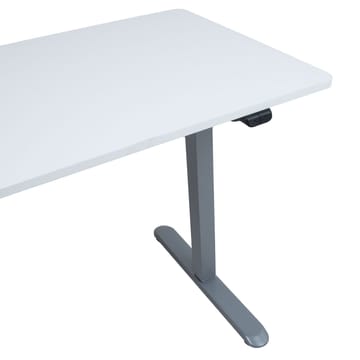 Skrivbord Ergo Light med 1 motor 120x60x73–118 cm - vit/silvergrå - Möbler - Bord & matgrupper - Kontorsbord - Skrivbord - Höj och sänkbart skrivbord