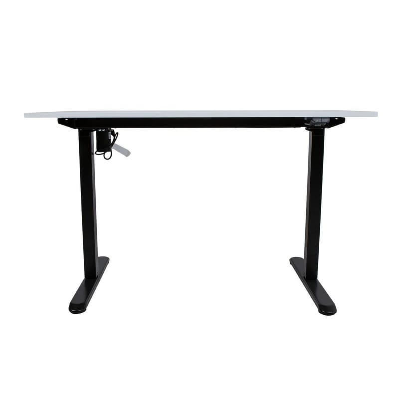 Skrivbord Ergo Light med 1 motor 120x60x73–118 cm - vit/svart - Möbler - Bord & matgrupper - Kontorsbord - Skrivbord - Höj och sänkbart skrivbord