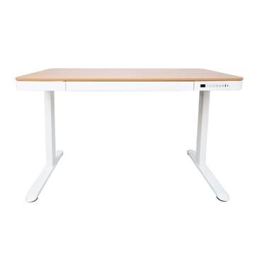 Skrivbord Ergo med 1 motor 120x60x72-121 cm - ek/vit - Möbler - Bord & matgrupper - Kontorsbord - Skrivbord - Höj och sänkbart skrivbord