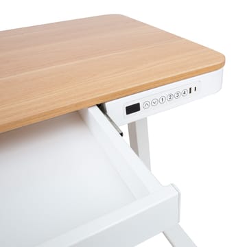 Skrivbord Ergo med 1 motor 120x60x72-121 cm - ek/vit - Möbler - Bord & matgrupper - Kontorsbord - Skrivbord - Höj och sänkbart skrivbord