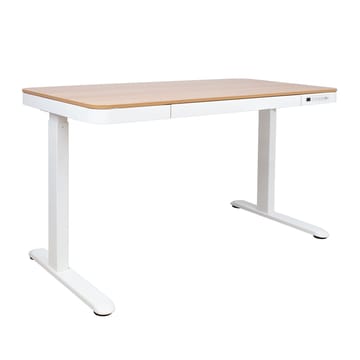 Skrivbord Ergo med 1 motor 120x60x72-121 cm - ek/vit - Möbler - Bord & matgrupper - Kontorsbord - Skrivbord - Höj och sänkbart skrivbord