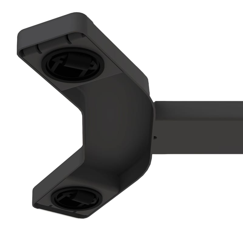 Skrivbord Ergo med ett ben 70x40x67,5-106 cm manuell - svart - Möbler - Bord & matgrupper - Kontorsbord - Skrivbord - Höj och sänkbart skrivbord