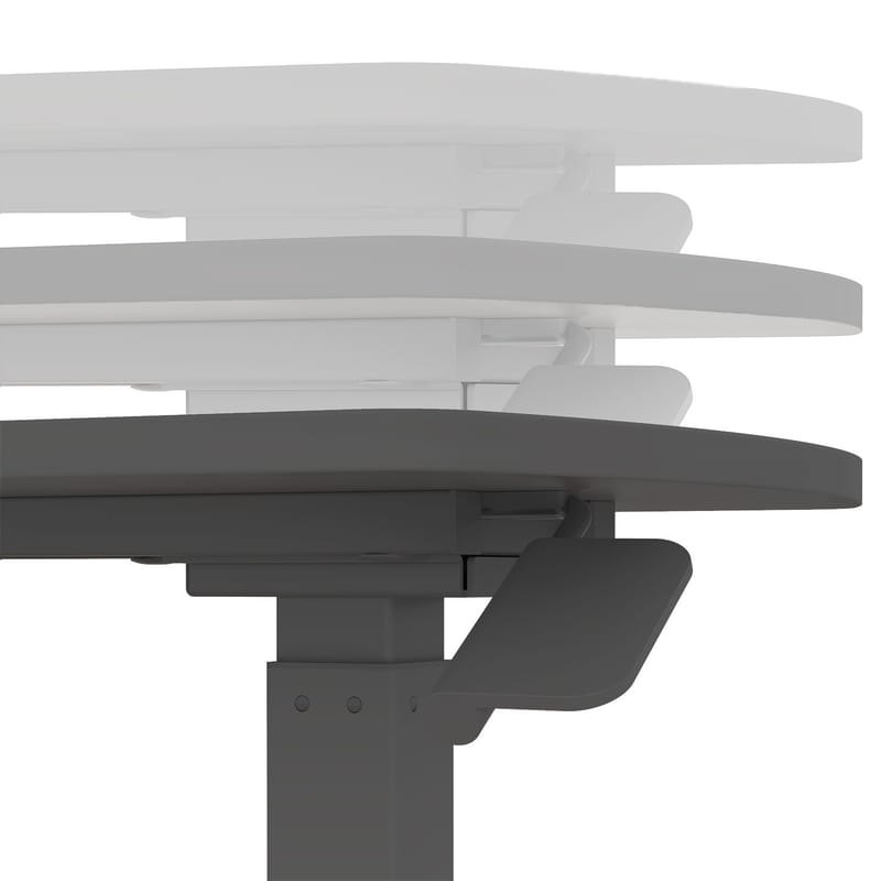 Skrivbord Ergo med ett ben 70x40x67,5-106 cm manuell - svart - Möbler - Bord & matgrupper - Kontorsbord - Skrivbord - Höj och sänkbart skrivbord