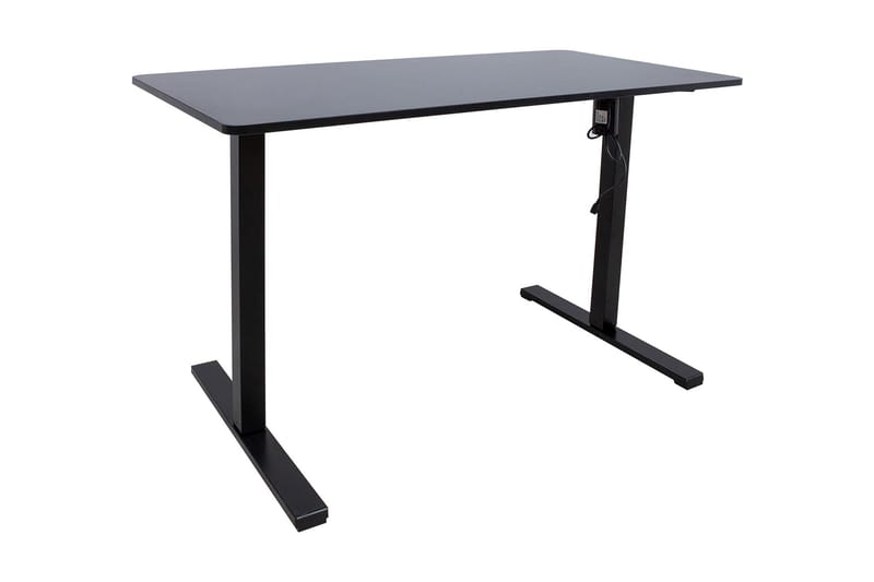 Skrivbord Ergo Optimal med motor 120x60 cm Svart, undefined