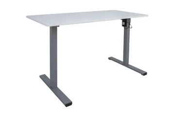 Skrivbord Ergo Optimal med motor 120x60 cm Vit/Grå - Möbler - Bord & matgrupper - Kontorsbord - Skrivbord