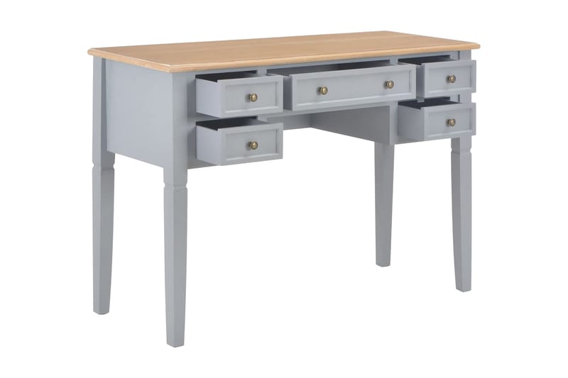 Skrivbord grå 109,5x45x77,5 cm trä - Grå - Möbler - Bord & matgrupper - Kontorsbord - Skrivbord