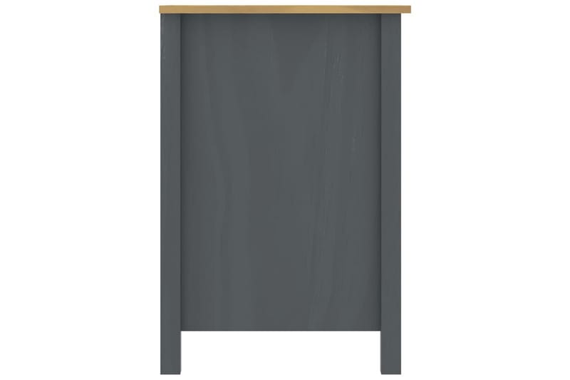 Skrivbord Hill Range grå 150x50x74 cm massiv furu - Grå - Skrivbord