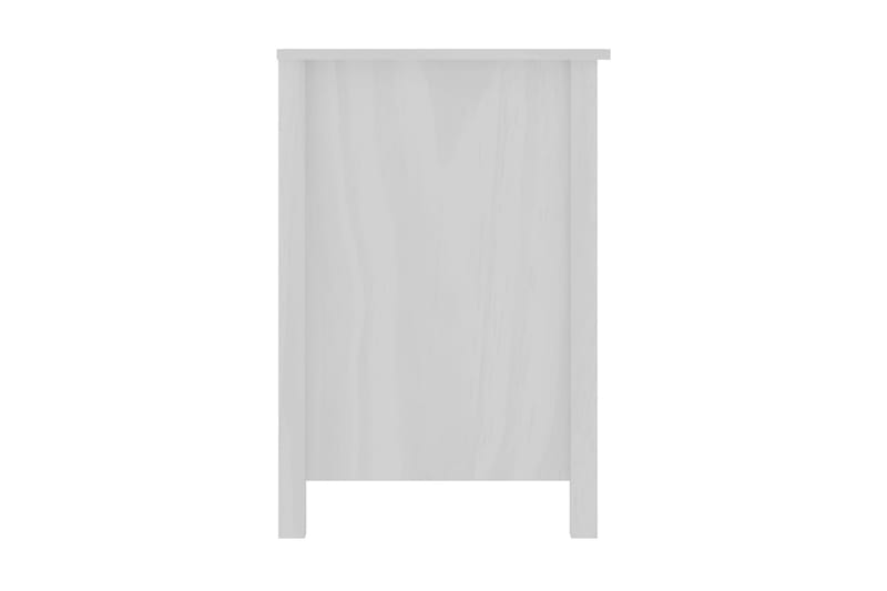 Skrivbord Hill Range vit 150x50x74 cm massiv furu - Vit - Skrivbord